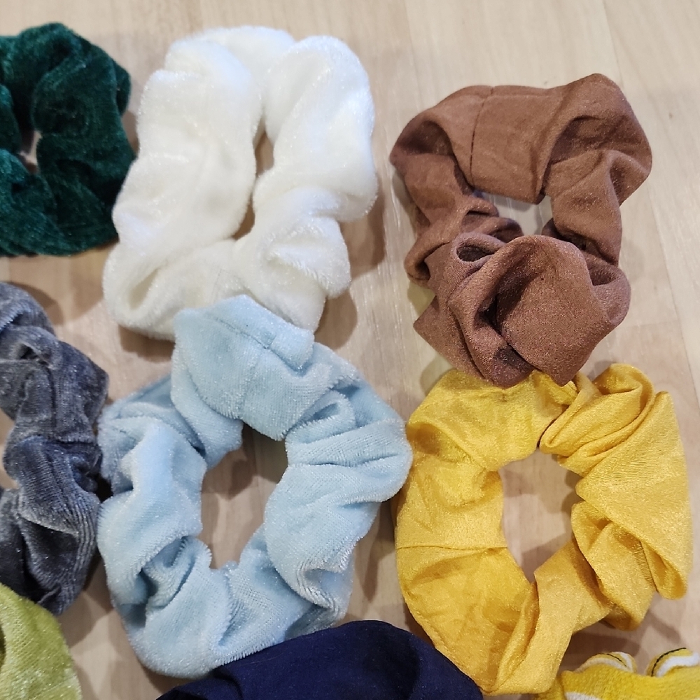 Colorful Scrunchie Set Of 16 - Picture 6 of 6
